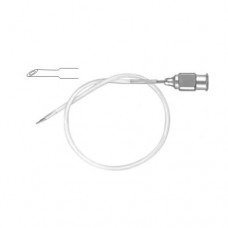 Heslin Infusion Cannula Textured Tip Stainless Steel, Gauge 25